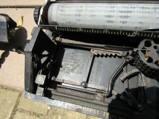 Antique Bennett Typewriter Rare little Portable Paten date 1901 - 1904 8