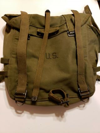 Wwii Korean War Us Army M - 45 Upper Combat Field Pack M - 1945 M 45 1945