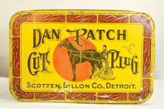 Vintage Dan Patch Cut Plug Tobacco Tin