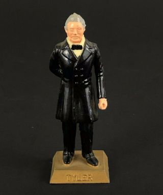 Vintage 1960s Marx Hand Painted John Tyler 10th Us President 2.  75 " Figurine