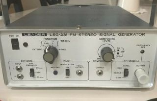 Vintage Leader Fm Stereo Signal Generator Lsg - 231