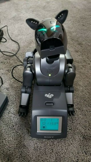 Sony Aibo Robot ERS - 210 Dark Gray [Boxed] w/ Aibo Life - & - RARE 2