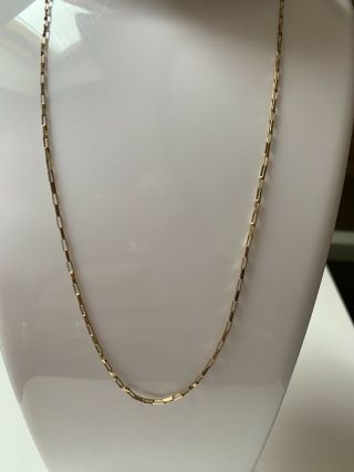 Stunning Vintage Hallmarked 9ct 375 Yellow Gold Chain Link Necklace/choker 1.  9g