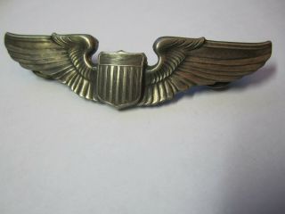 Wwii Us Army Air Force Pilot Wings Military Vintage