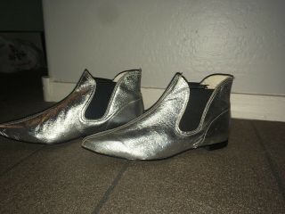 Vintage Silver Nana Ankle Boots
