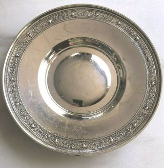 M.  Fred Hirsch Sterling Silver Bowl Detailed 9 " 174.  2g Some Dings