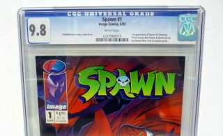 SPAWN 1 Image Comics 1st Appearance of Spawn Rare Newsstand CGC 9.  8 WHITE 1992 3