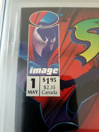 SPAWN 1 Image Comics 1st Appearance of Spawn Rare Newsstand CGC 9.  8 WHITE 1992 4
