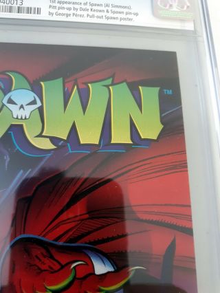 SPAWN 1 Image Comics 1st Appearance of Spawn Rare Newsstand CGC 9.  8 WHITE 1992 5
