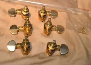VINTAGE MARTIN PAT PEND GOLD GROVER ROTOMATIC TUNERS 1968 FOR D - 41 D - 45 ES - 355 4
