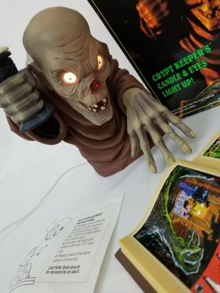 Vintage 1996 Crypt Keeper Candelabra Tales From The Crypt Halloween W Box 6