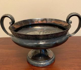 Antique James W Tufts Boston Urn 1851 Centerpiecr Silver Bowl Quadruple Plate