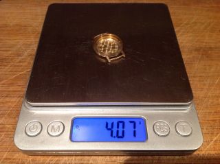 Vintage 9 Carat Gold Wrist Watch Case For Scrap Omega Watch.  375 Gold 4 Grams