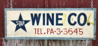 Vintage Star Wine Company Sign Pennsylvania Winery
