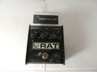 Vintage 1984 Proco Whiteface Rat Distortion Effects Pedal Lm308 Ic Rare