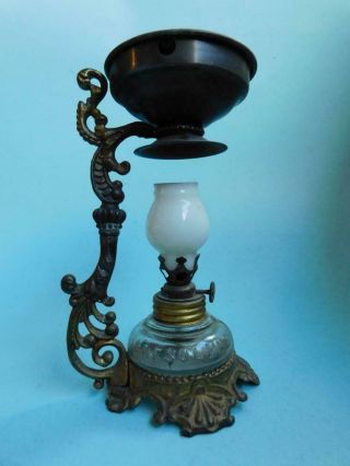 Vapo - Cresoline Vintage Vaporiser Ornate Medical Kero Oil Lamp 1900s