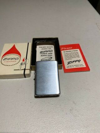 Vintage Zippo Lighter,  W/box & Insert.  Pat.  Pending 2517191