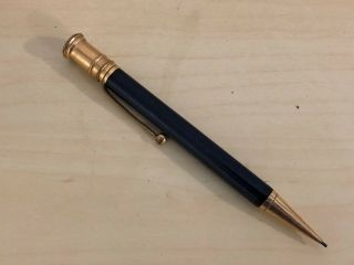 Old Vtg Navy Blue Black Parker Duofold Mechanical Pencil Pat Sep 5 - 16