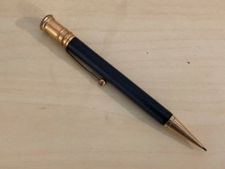 Old Vtg Navy Blue Black Parker Duofold Mechanical Pencil Pat Sep 5 - 16 2