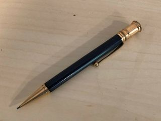 Old Vtg Navy Blue Black Parker Duofold Mechanical Pencil Pat Sep 5 - 16 3