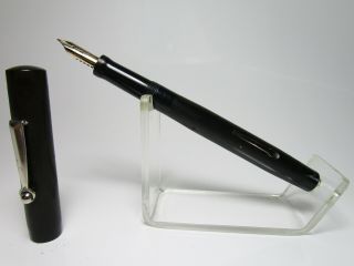 Antique Wahl Bchr Fountain Pen Rollerclip Ef Nib Freshly Serviced
