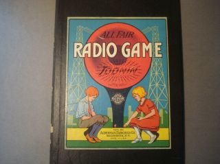 Vintage Board Game Alderman,  Fairchild Co.  All Fair Radio Game Toonin 2