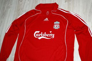 Authentic Vintage ADIDAS LIVERPOOL Long Sleeve 2006 red Home Shirt size XL 2