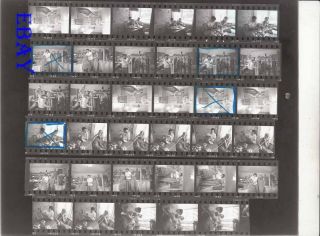 John Cassavettes Gina Rowlands Candid Vintage 35mm Contact Sheet Photo