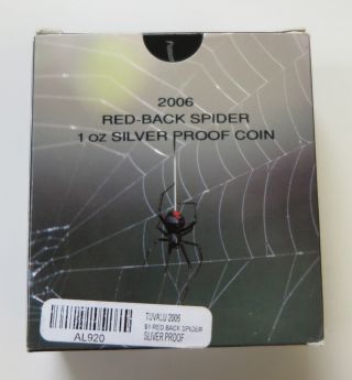 Rare Perth 2006 Deadly and Dangerous Red - Back Spider 1oz Silver Proof Coin 5