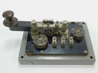 Marconi 365b Spark Gap Vintage Telegraph Straight Key Morse Code