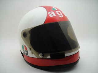 Vintage Agv X 3000 - S Agv Helmet Motorcycle Classic Old School Racing Rider