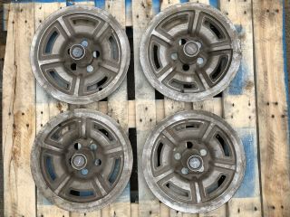 1966 1967 Ford Galaxie 7 Litre Wheelcovers Set Hub Caps Xl 428 Vintage