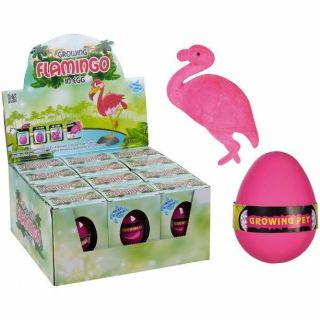 Hatch - Em Hatching Egg Growing Flamingo Toy Children Kids Growing Pet Egg Uk Post