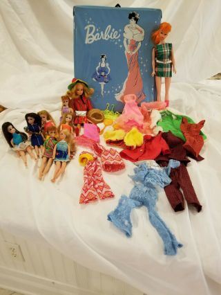 Vintage Barbie Skipper And Topper Dolls With Accessories