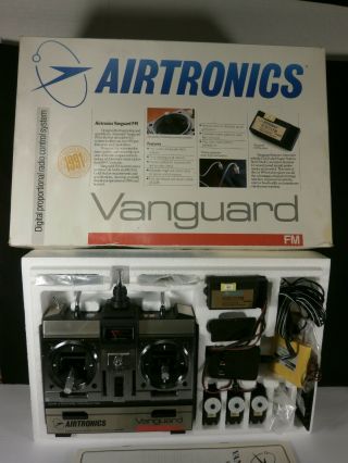 Airtronics Vanguard Nos Vg6dr 6 Channel Rc Airplane Radio 72 Mhz Vintage Nib
