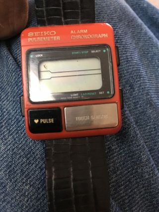 Vintage Seiko S229 - 5000 Pulsemeter - Rare 1980s Digital Watch 2