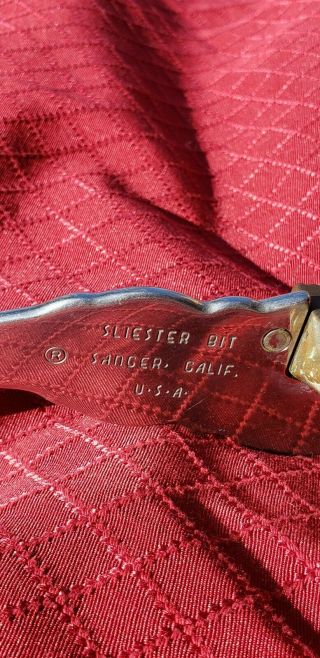 Sliester scalloped engraved curb bit 5 