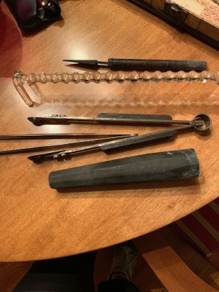 Vintage Lab Glass Blowing Tools Only 8