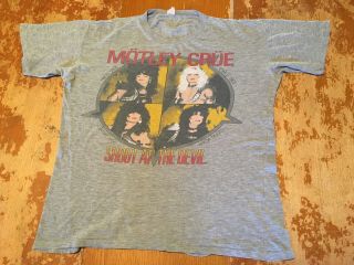 Vintage Motley Crue Shirt T - Shirt Iron Maiden Ozzy Osbourne