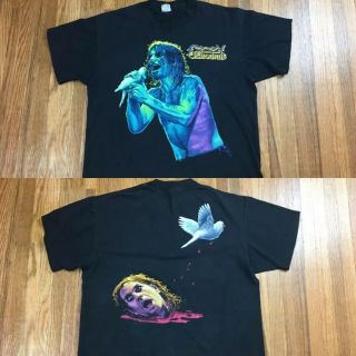 Vintage 1990s Ozzy Osbourne Concert Shirt Sz L Doves Revenge Single Stitch 90s