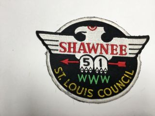 Vintage Shawnee Lodge 51 Jacket Patch (j1) St.  Louis Council Boy Scouts.  Rare
