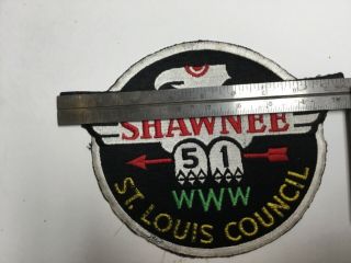 Vintage Shawnee Lodge 51 Jacket Patch (J1) St.  Louis Council Boy Scouts.  Rare 4