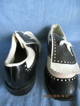 Vintage LEE TREVINO Live In Dry Golf Saddle Shoes,  Mens size 11,  No spikes,  1979 5