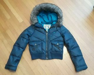 Abercrombie Fitch Vintage Ski Down Puffer Jacket Women 