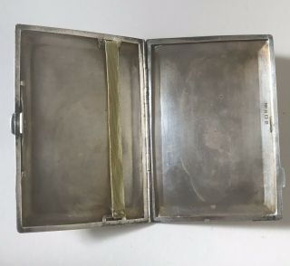 Solid Silver Cigarette Case,  manufactured in 1932,  weight 194g 3