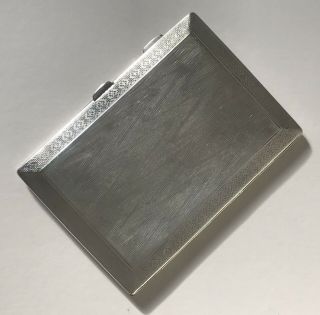 Solid Silver Cigarette Case,  manufactured in 1932,  weight 194g 6