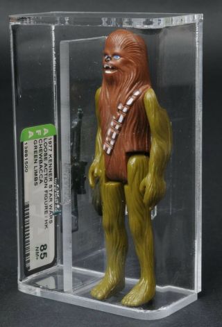 Star Wars Vintage Chewbacca Green Limbs Loose Afa 85 Coo Hk