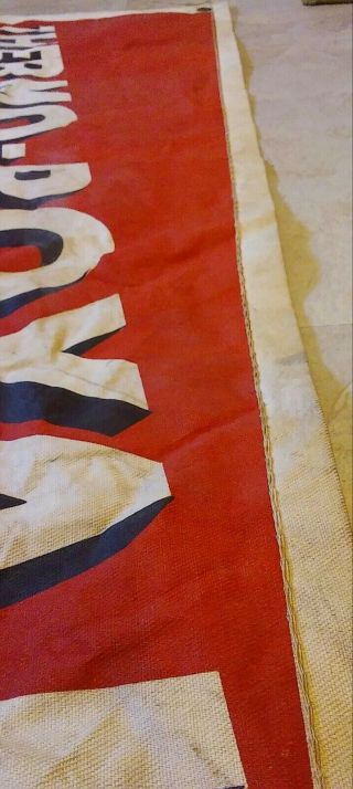 Vintage Thermo - Royal Anti - Freeze Gas/Oil/Repair Station canvas/cloth Banner 4