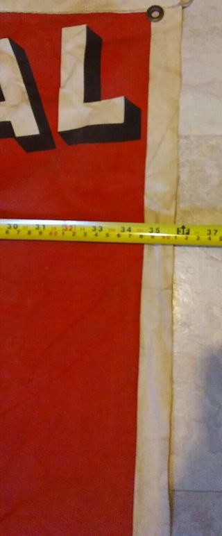 Vintage Thermo - Royal Anti - Freeze Gas/Oil/Repair Station canvas/cloth Banner 6