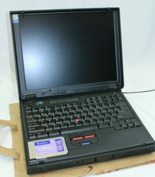 Vintage Ibm Thinkpad 770 Type 9548 Laptop Intel Pentium 233mhz 65kb Ram 4gb Hdd